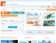 Tablet Screenshot of dominicanatours.fr